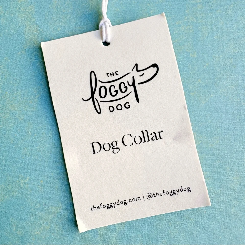 NEW The Foggy Dog Hot Pink Dog Collar Large Gold Hardware Spring Pet Gift NWT - Picture 3 of 12